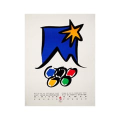 1992 original poster for the 1992 Winter Olympics in French region of Savoie