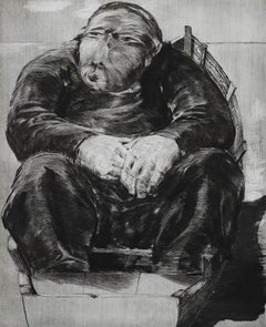 1995 Etching - The Old Man in the Boat
