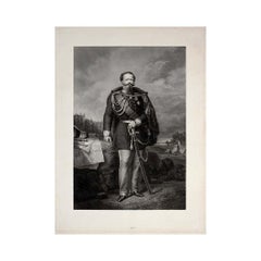 19th-century engraving portrays Vittorio Emanuele II, the first king of Italy
