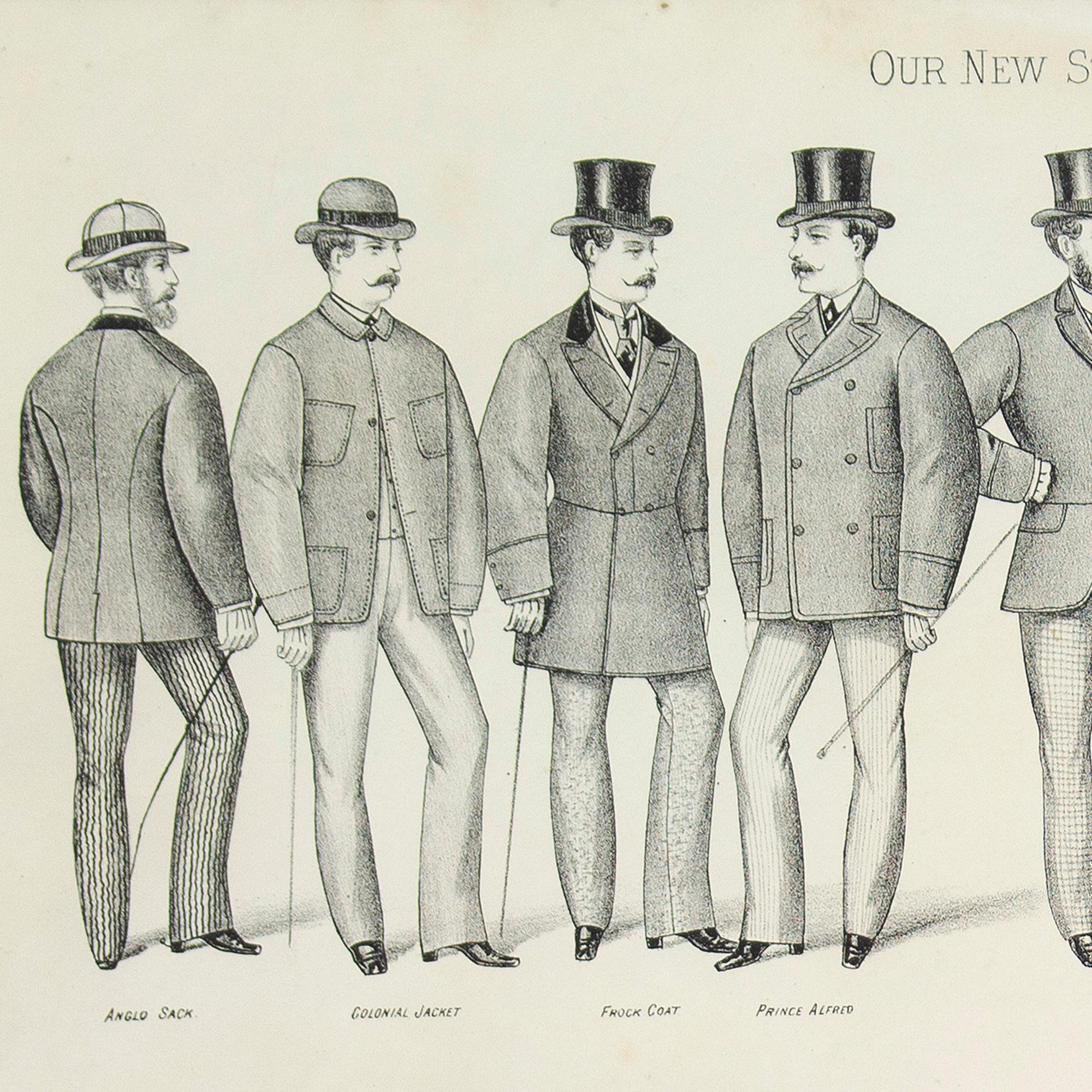 Pubblicità di moda del XIX secolo, I nostri stili per la stagione attuale, litografia 3