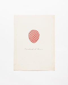 19th Century Heraldic Hand Coloured Italian Family Coat of Arms Bookplates