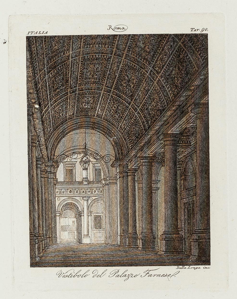 19th Century Interiors of Palazzo Farnese - Rome - Early 19th Century