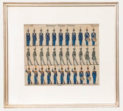 19th Century Lithograph - Hamburger Bürger-Militär