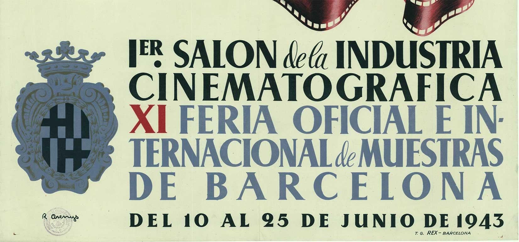 1er Salon Industria Cinematografica original Cinematography poster - Color-Field Print by Unknown