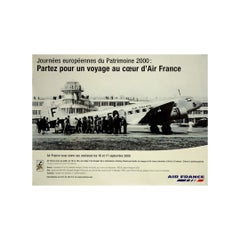 2000 original Air France poster -  journées européennes du Patrimoine