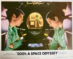 2001 A Space Odyssey - Carte de visite originale vintage du film de cinéma de 1968 