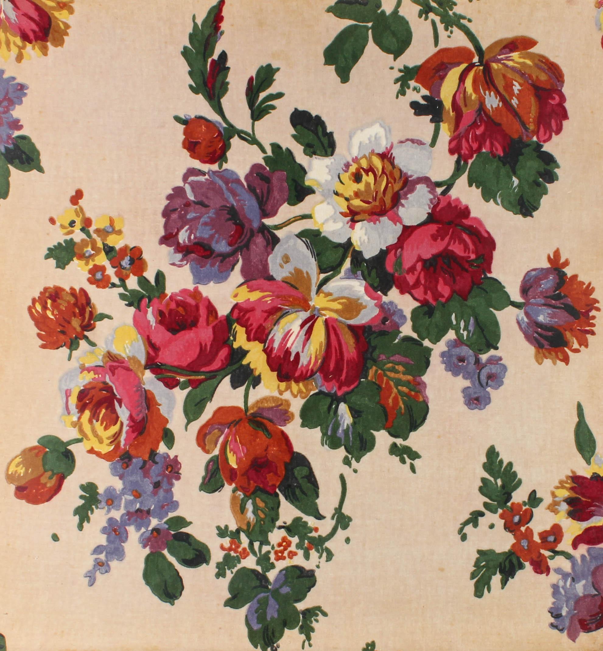 20th Century Silkscreen - Floral Pattern - Print by Unknown