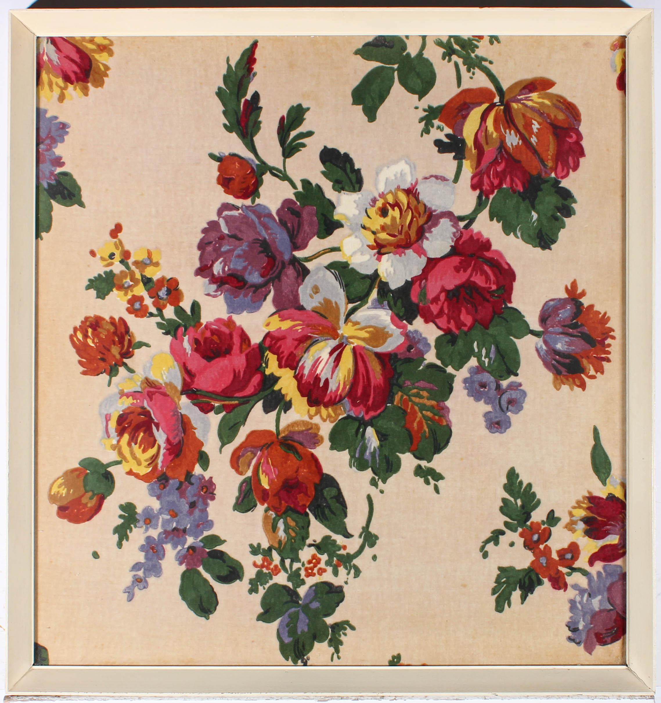 Unknown Still-Life Print - 20th Century Silkscreen - Floral Pattern