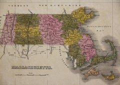 6, 19th Century hand-colored maps printed by Anthony Finley of Philadelphia 1824