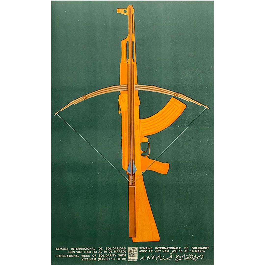 70er Jahre OSPAAAL Originalplakat - Internationale Woche der Solidarität mit Vietnam im Angebot 2