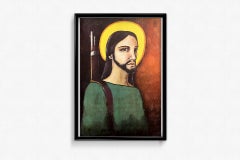 70s OSPAAAL original poster - Jesus Christ armed with a gun