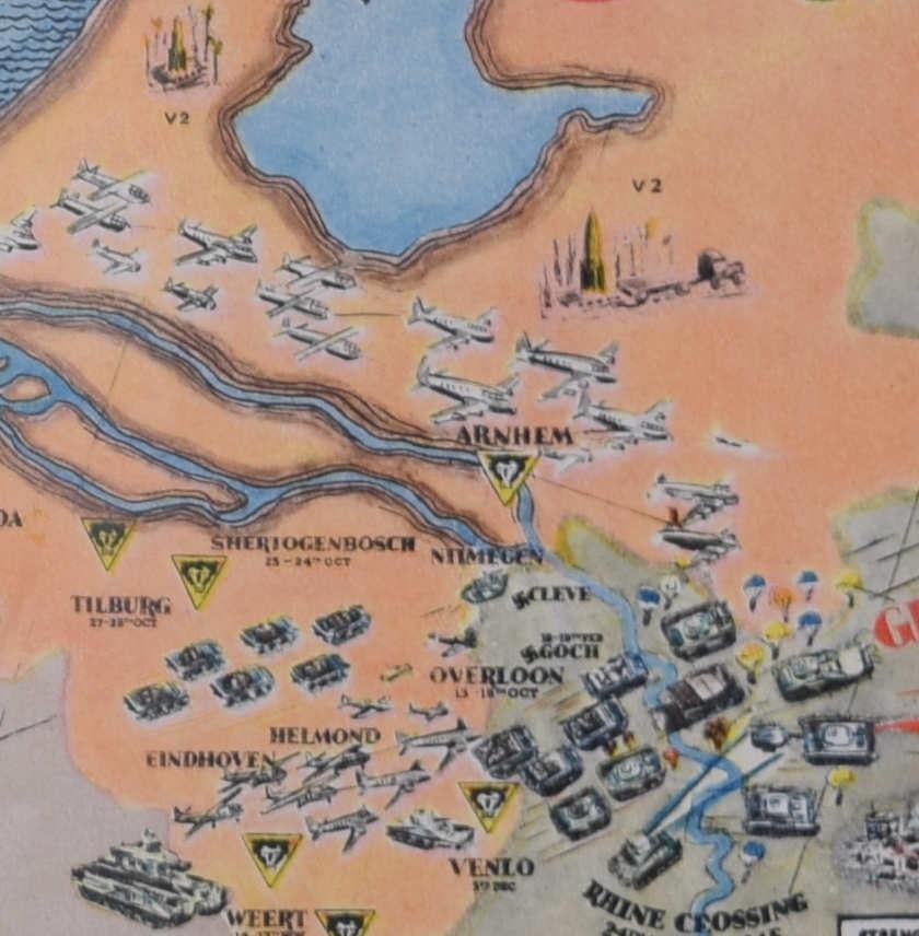 79th Armoured Division, D-Day to the Rhine, lithograph - Print by Unknown
