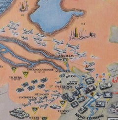 79th Armoured Division, D-Day to the Rhine, lithograph