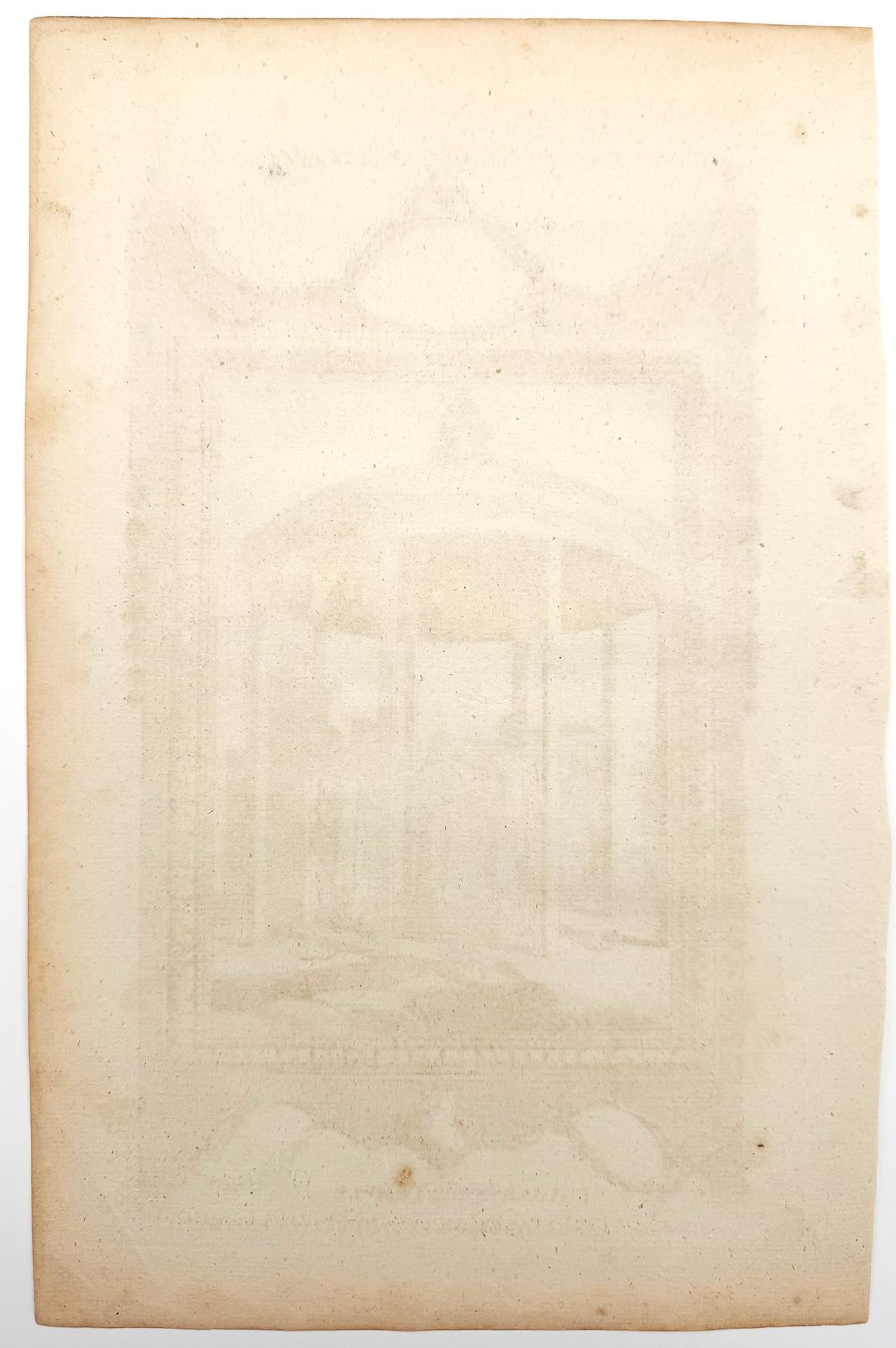 Un tempio giapponese - English School, 18° secolo - Print di Unknown
