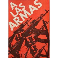 A las armas (To arms) is a poster of the Cuban revolution against the USA