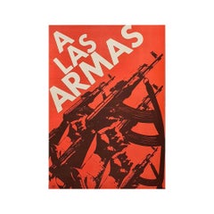A las armas (To arms) is a poster of the Cuban revolution against the USA