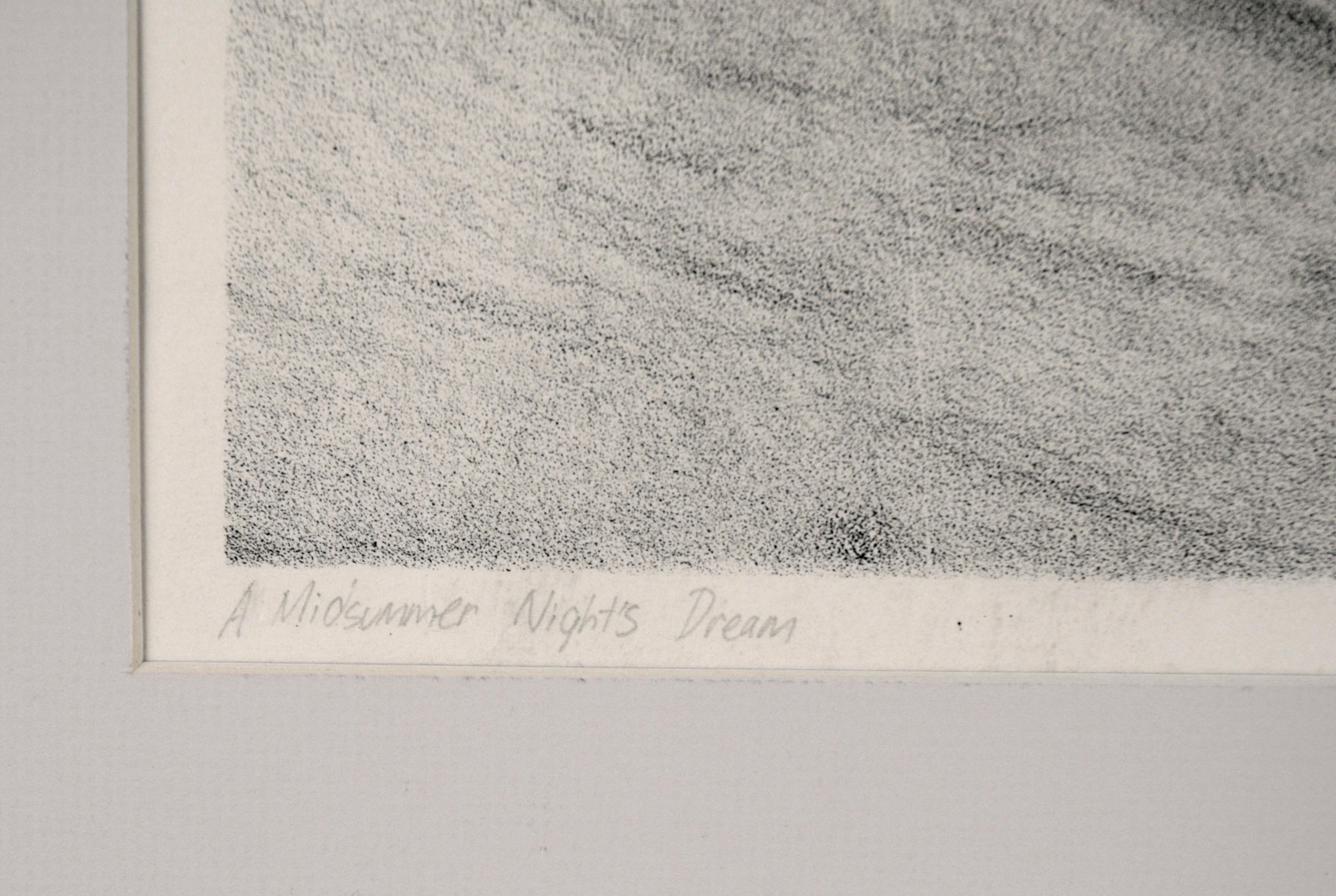 « A Midsummer Night's Dream » - Lithographie surréaliste à l'encre sur papier (n°1/9) en vente 5