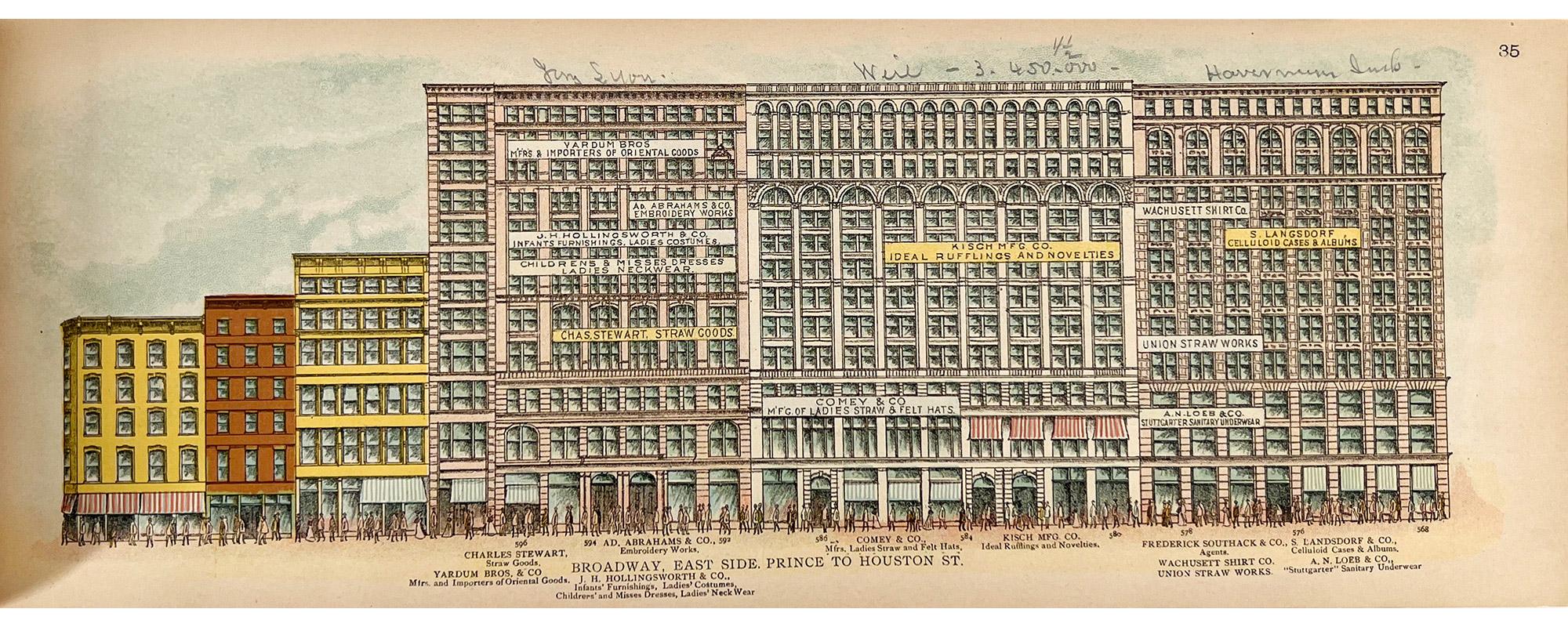 A Pictorial View of Broadway, 1899 - 74 Chromolithograph plates For Sale 7