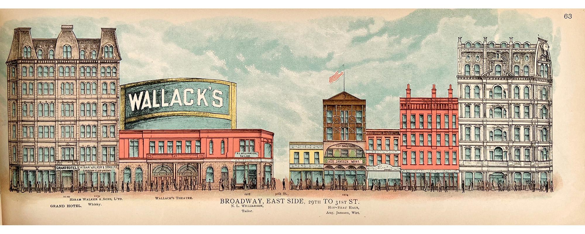 A Pictorial View of Broadway, 1899 - 74 Chromolithograph plates For Sale 13