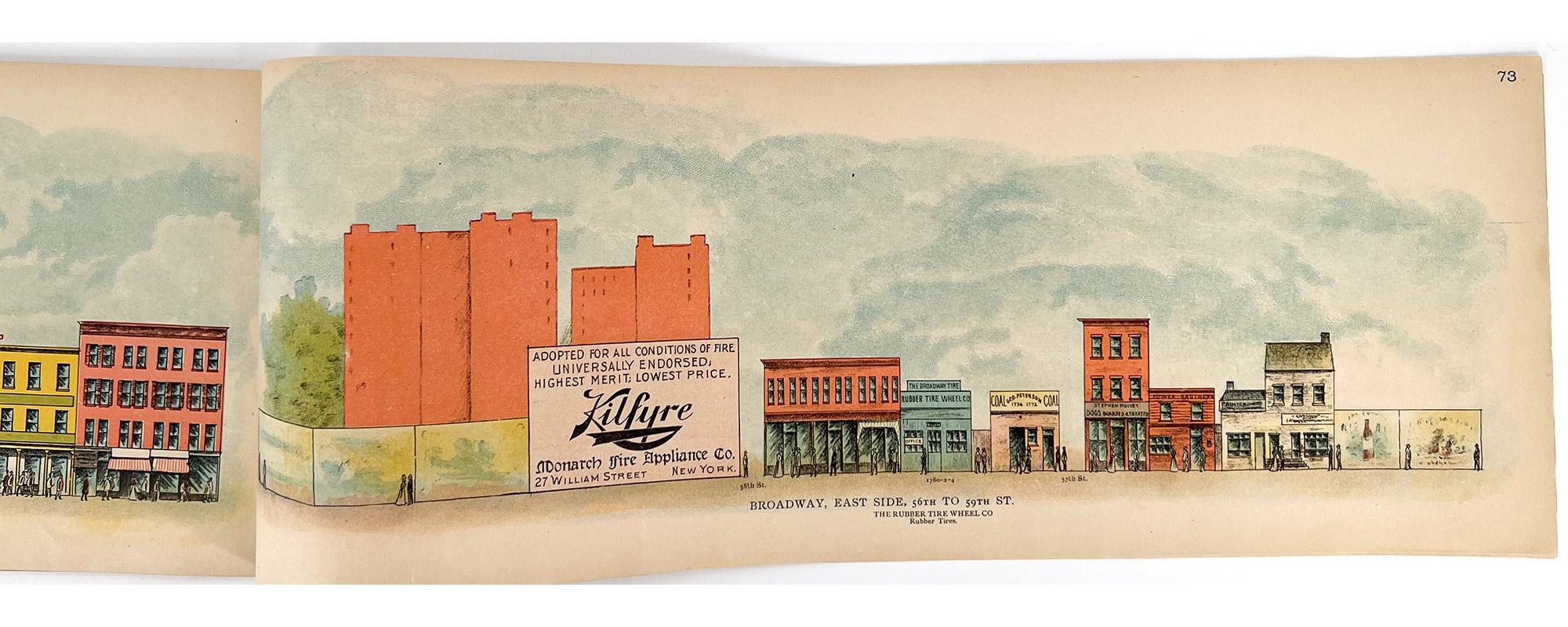 A Pictorial View of Broadway, 1899 - 74 Chromolithograph plates For Sale 14