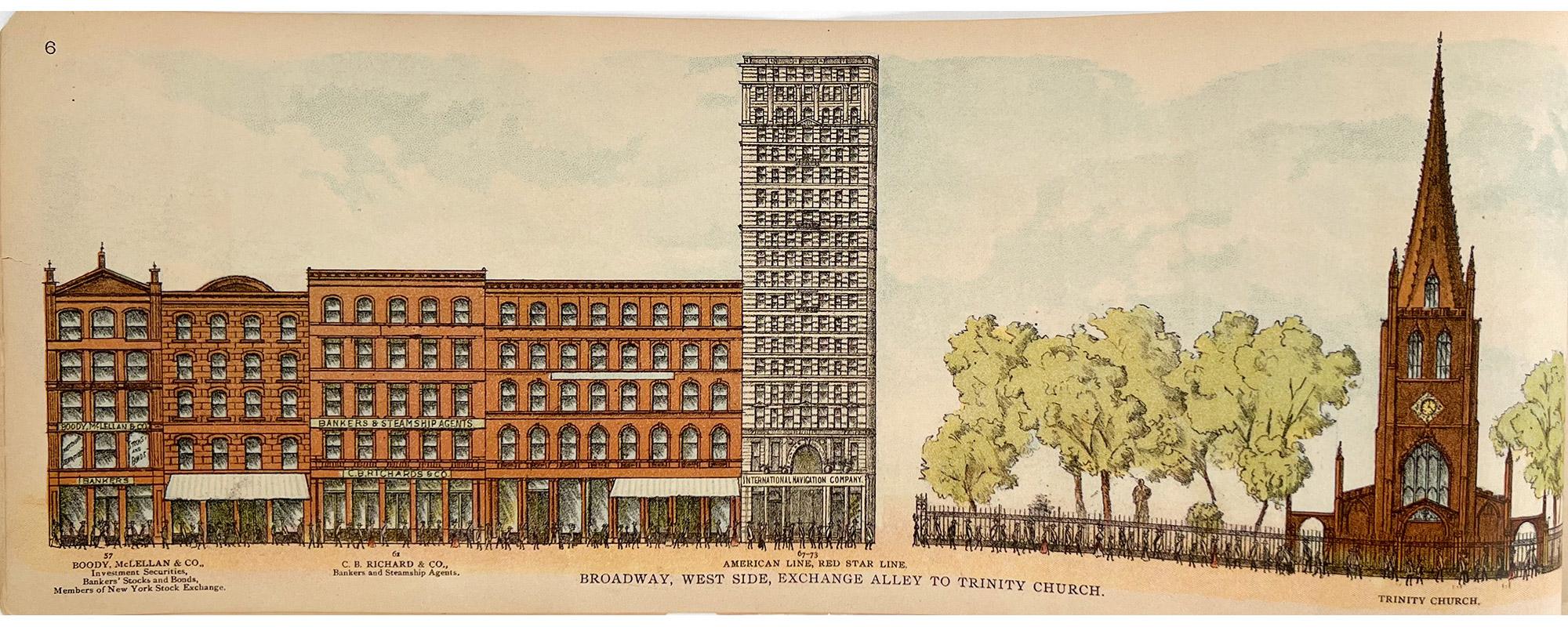 A Pictorial View of Broadway, 1899 - 74 Chromolithograph plates For Sale 3
