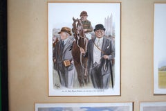 A Set of Four Framed Images Relating to 1930s Horseracing Derby & Grand National