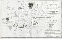 Antique A sketch map of Three Miles round Newbury [..].
