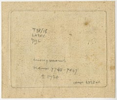 A view of the market at the Place Maubert in Paris - Engraving - 18th Century