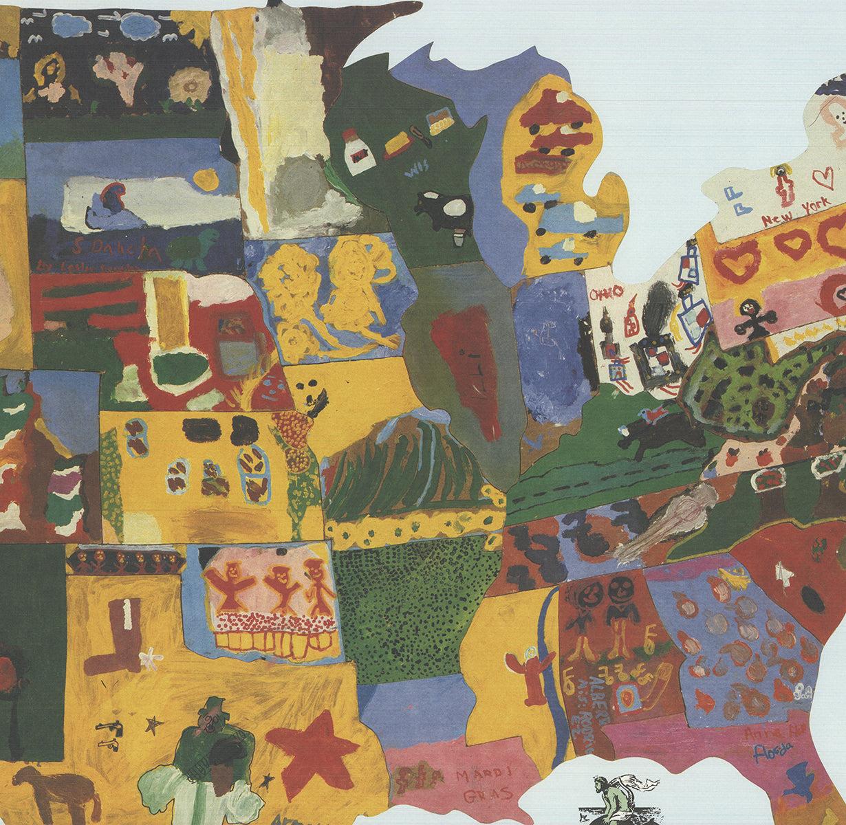 Un anno con i bambini 1989- Litografia offset - Still-Life Print Beige di Unknown