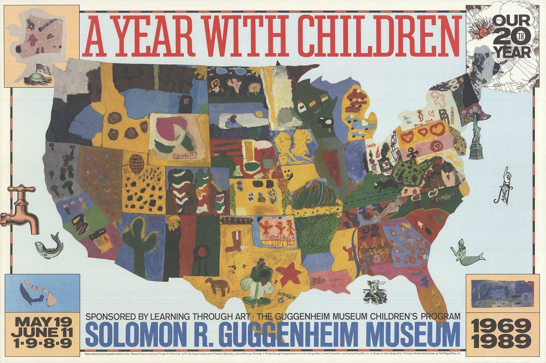 Un año con niños 1989- Litografía offset