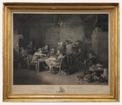 Abraham Raimbach After David Wilkie RA - 1814 Engraving, Village Politicians