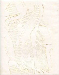 Abstract Composition - Original Etching and Drypoint - Mid-20th Century