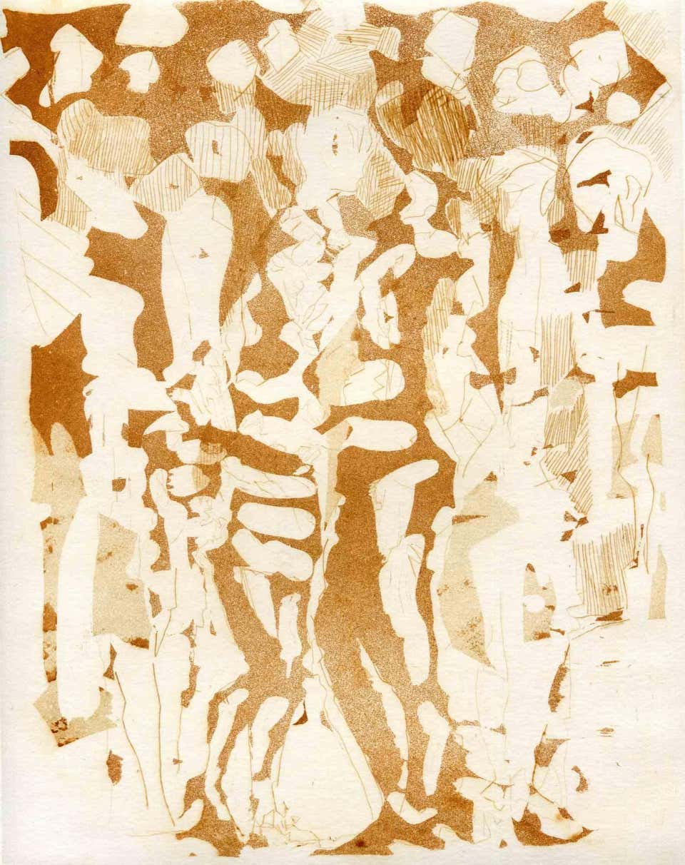 Leonard Baskin - Thistle, Drypoint Etching in Colors by Leonard Baskin ...