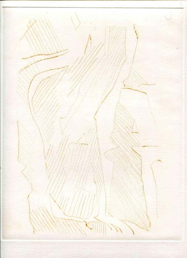 Unknown - Abstract Landscape - Etching and Drypoint - 1970s For Sale at ...