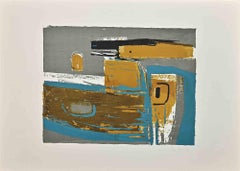 Vintage Abstract Composition - Screenprint - 1965