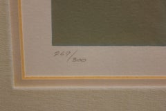 Abstract Expressionist Cool Toned Lithograph Edition 269 of 300