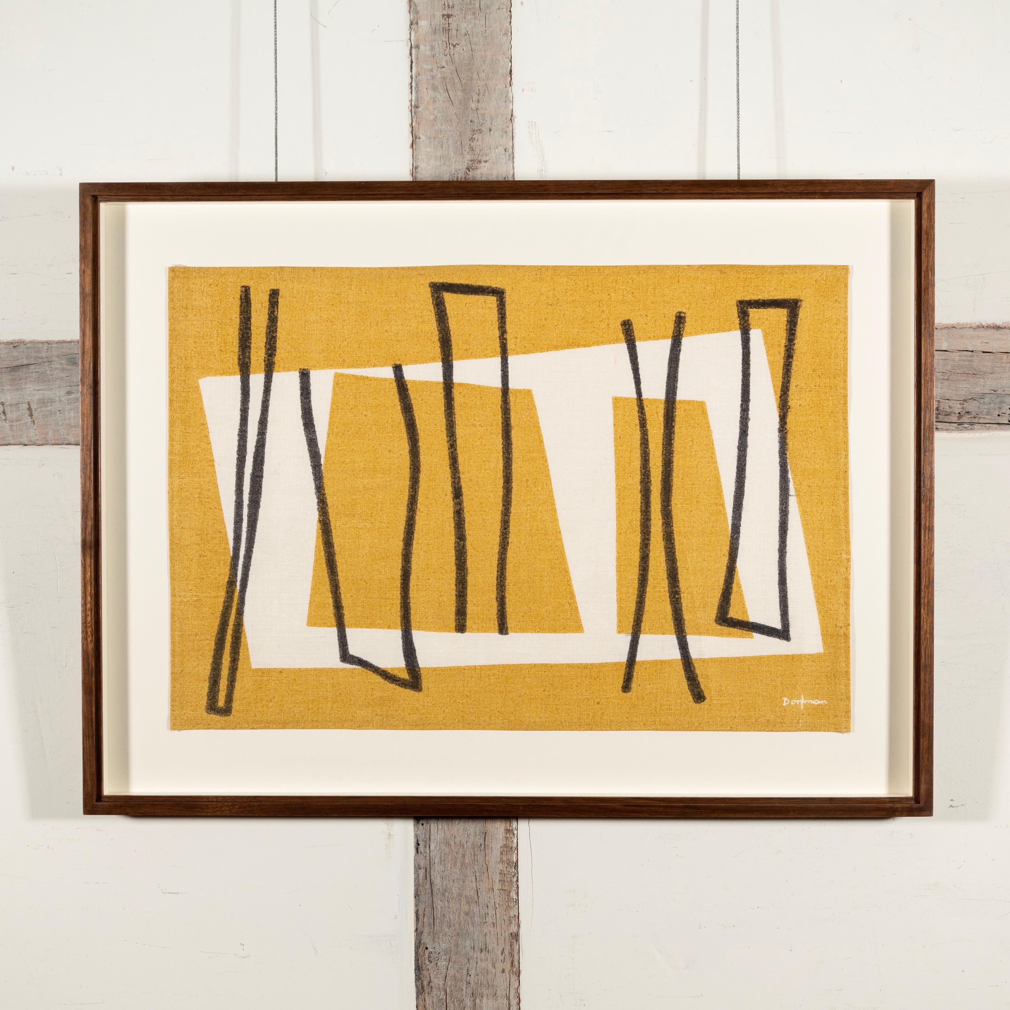 Astratto (St Ives), da Porthia di Stanley Dorfman, serigrafia su lino, 1955 ca. 1