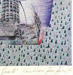 Abstract - Surrealist Lithograph