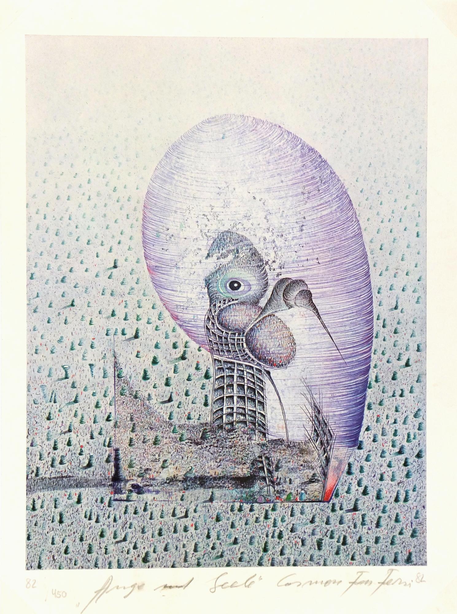 Astratto - Litografia surrealista