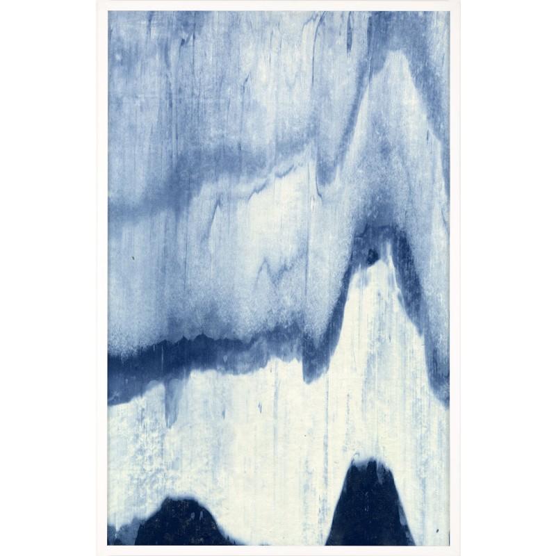 Unknown Abstract Print - Abstracted Landscapes, blue no. 5, unframed