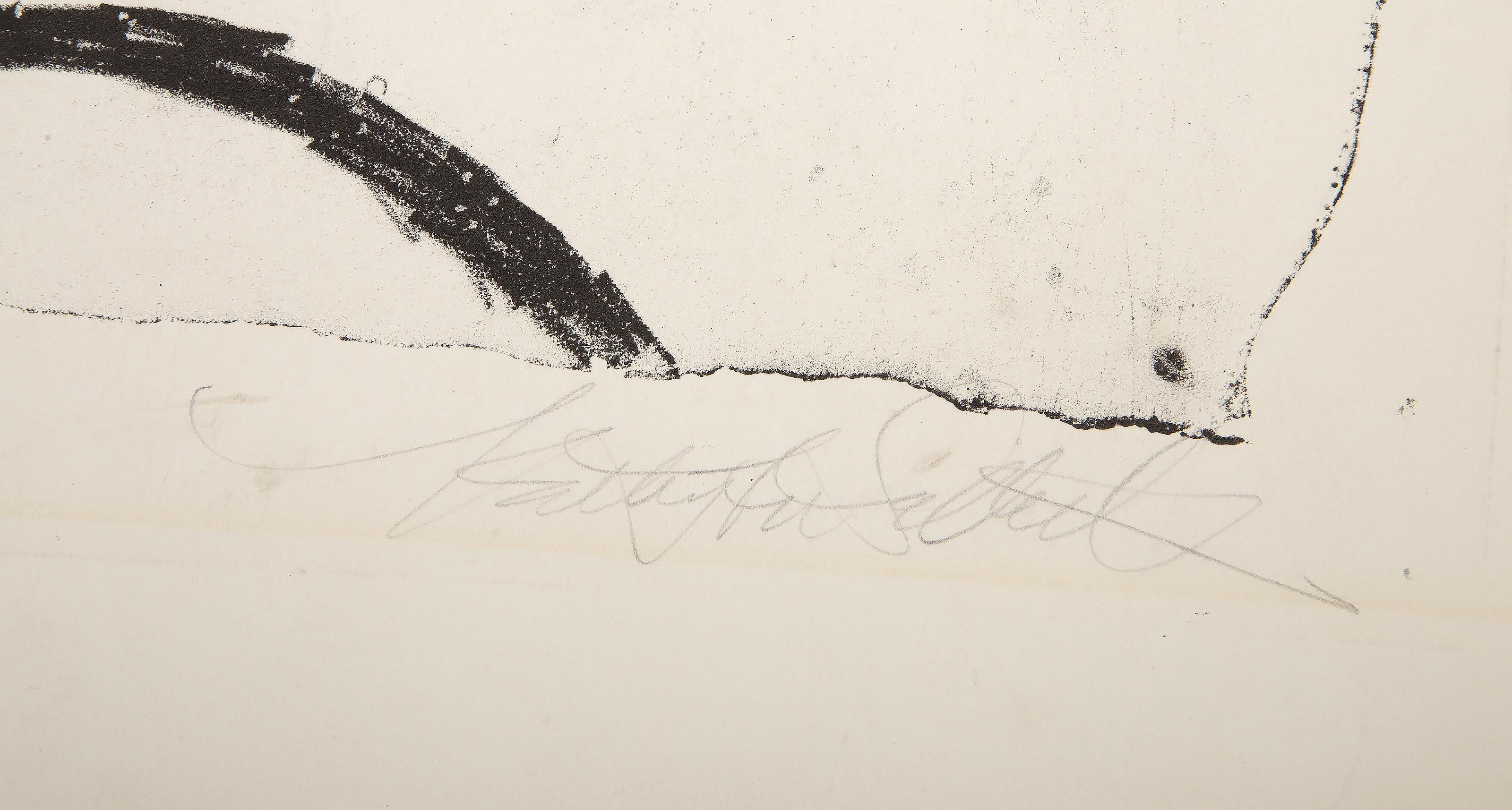 Abstracted Screen, Abstract Expressionist Lithograph by Unknown Artist For Sale 2