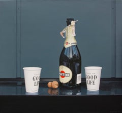 Acrylic Painting in Hyperrealism "Just Martini..." by Nataliya Bagatskaya, 2021