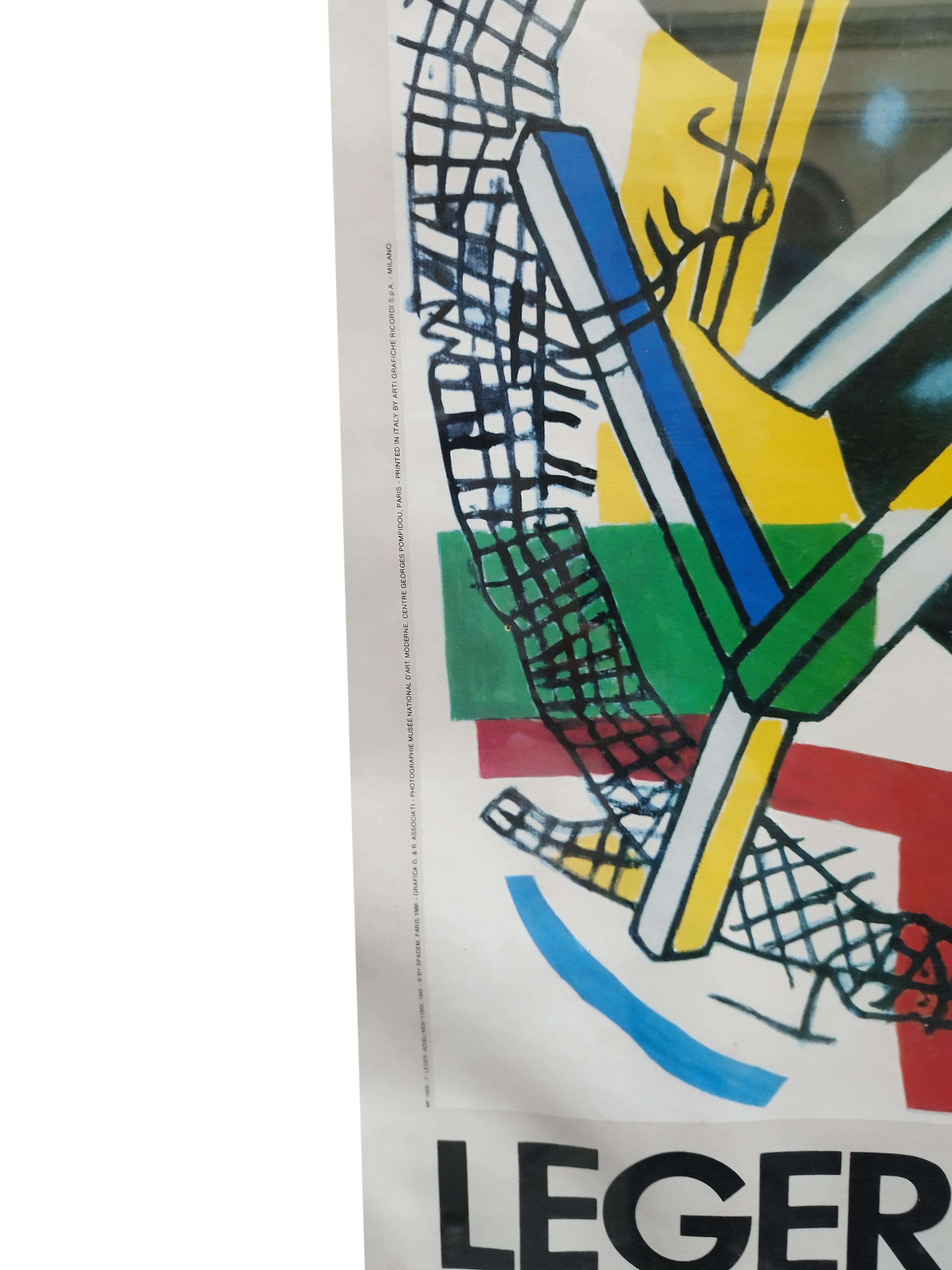ADIEU NEW YORK - Fernand Leger Lithographic Poster For Sale 1