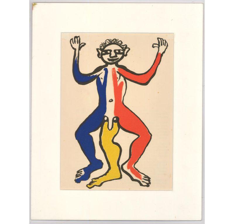 Nach Alexander Calder (1898-1976) – Lithographie des 20. Jahrhunderts, Dreibeiniger Mann – Print von Unknown