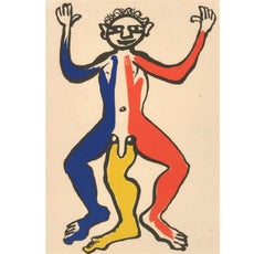 Dopo Alexander Calder (1898-1976) - Litografia del XX secolo, Uomo a tre gambe