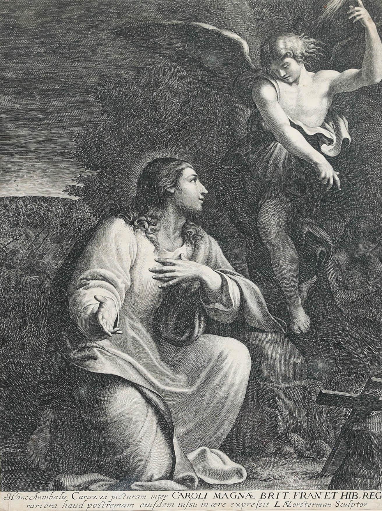 Nach Annibale Carracci (1560-1609) - 1627 Kupferstich, Gravur, Das Ahorn im Garten – Print von Unknown