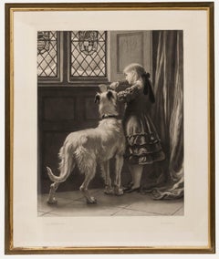 After Briton Riviere (1840-1920) - Framed Engraving, Imprisoned