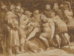 After Caravaggio - Etching, Scipio the Elder Carried by Soldiers