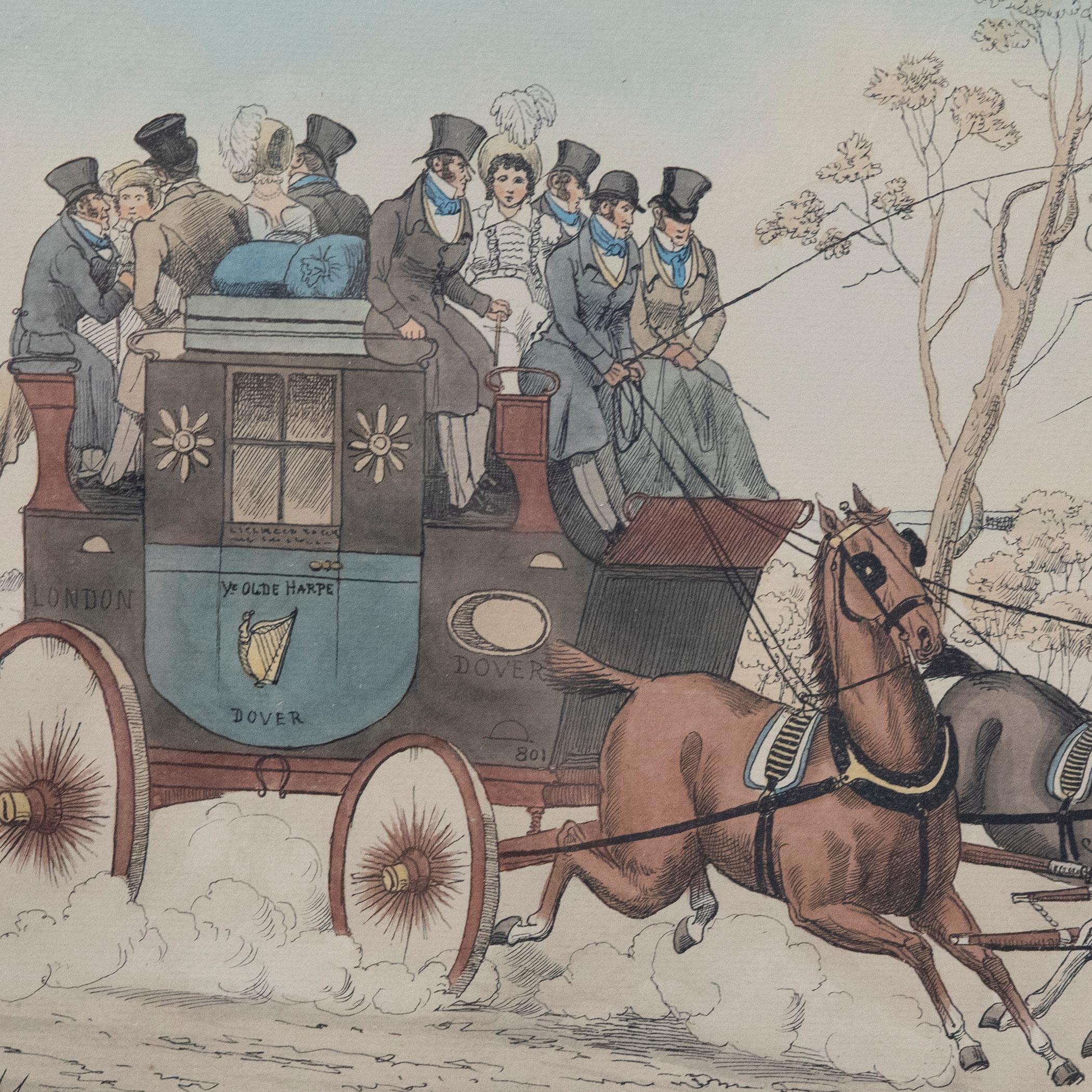 After Henry Alken - Early 20th Century Lithograph, Nearing the Journey's End For Sale 1