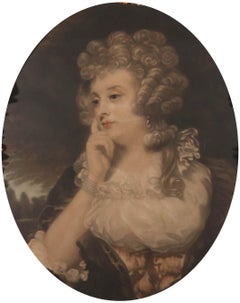 After Joshua Reynolds 19th Century Lithograph - Mrs Bradyll